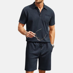 50% OFF | Polo & Shorts Set