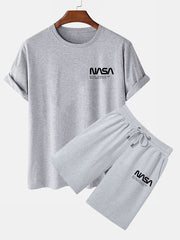NASA Print T-Shirt & Shorts