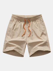 Striped Mesh Cuban Shirt & Swim Shorts