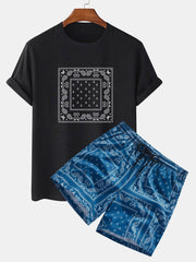 Paisley Print T-Shirt & Paisley Print Shorts