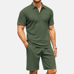 50% OFF | Polo & Shorts Set