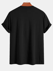 Regular Fit Los Angeles Palm Tree Print Cotton T-Shirt & Swim Shorts