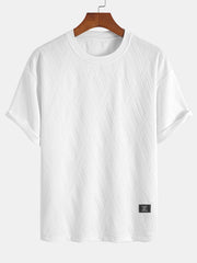 Relax Fit Diamond Jacquard T-Shirt & Diamond Jacquard Shorts