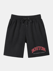 Boston Print T-Shirt & Shorts