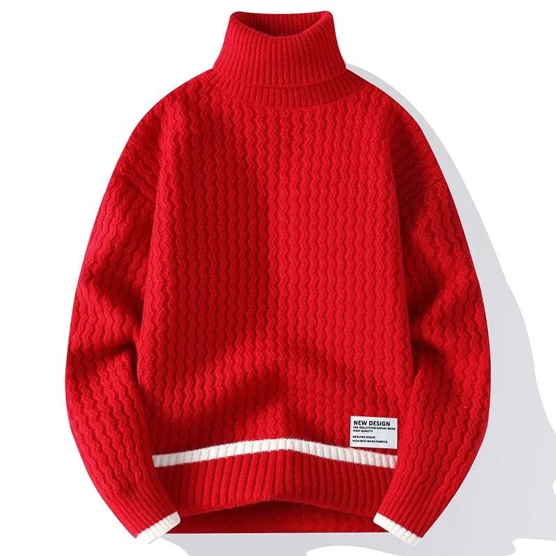 Winter Turtleneck Wool Sweater